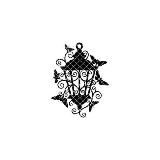 Moth Lantern Halloween Ornament Laser File, Spooky Gothic