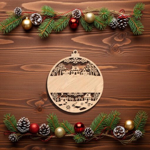 Ornement de bonbon personnalisé, fichier laser de Noël pour décoration de fête – Image 6