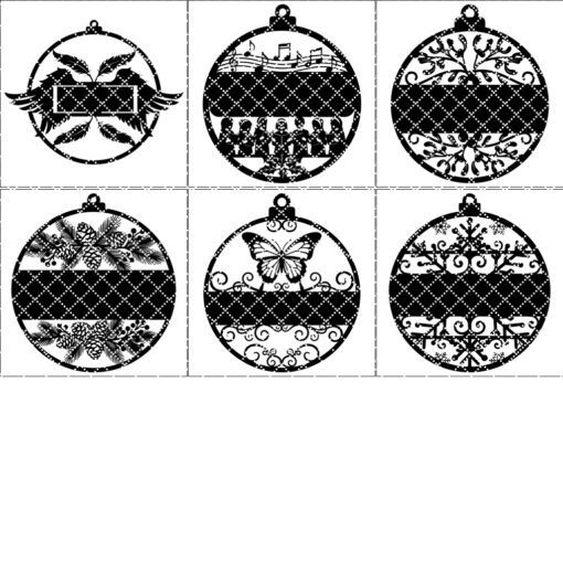 Personalized Christmas Ornament Bundle, Laser Engraved Holiday Decor,