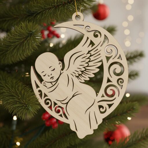 DPKOW Decorazioni Natalizie sospese, Set di 6 Decorazioni a Forma di