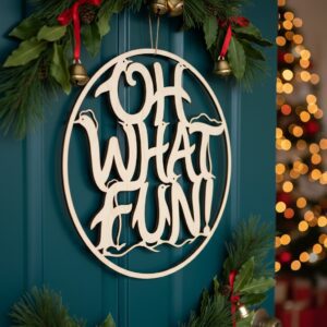 Christmas Door Hanger Bundle, 6 Holiday Welcome Signs,