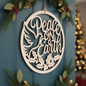 Christmas Door Hanger Bundle, 6 Holiday Welcome Signs,