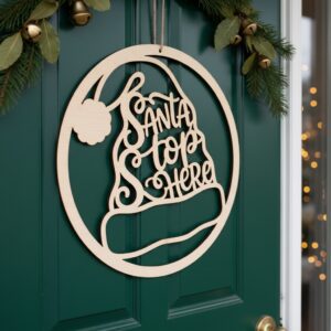 Christmas Door Hanger Bundle, 6 Holiday Welcome Signs,