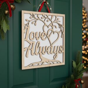 Christmas Door Hanger Bundle, 6 Monogram Designs, Welcome