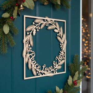 Christmas Door Hanger Bundle, 6 Monogram Designs, Welcome