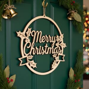 Christmas Door Hanger Bundle, 6 Monogram Designs, Welcome
