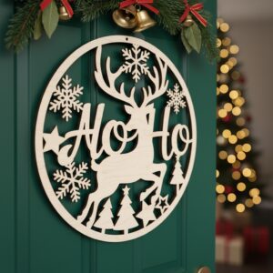 Christmas Door Hanger Bundle, Monogram Sign for Front