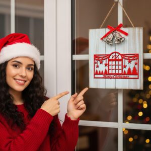 Christmas, Door Hanger, Festive Window Sign, CNC Decoration