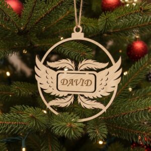 Christmas Ornament Bundle, 6 Personalized Wood Holiday Decor