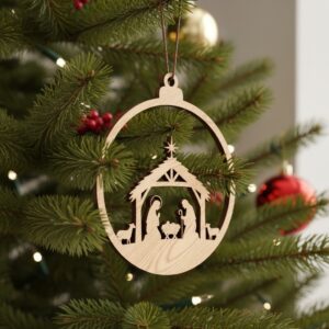 Christmas Ornament Design Bundle, 8 Tree Decoration Templates,