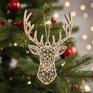 Christmas Ornament Design Bundle, 8 Tree Decoration Templates,