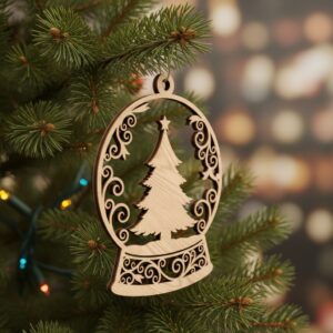 Christmas Ornament Design Bundle, 8 Tree Decoration Templates,