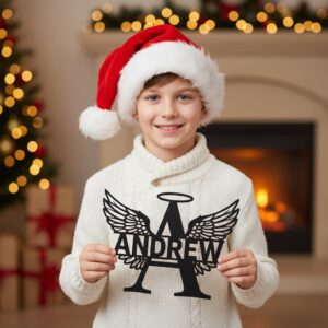 Christmas Personalized Engraved Monogram Metal Sign Bundle, 9