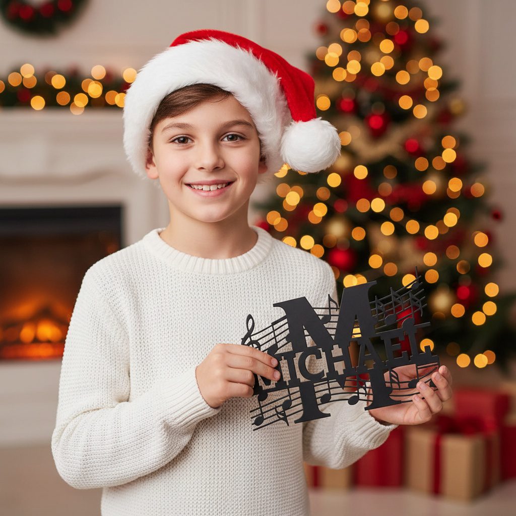 Laser Christmas Monogram Bundle, Personalized Name Sign, 9