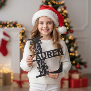 Laser Christmas Monogram Bundle, Personalized Name Sign, 9