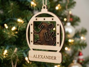 MMA Ornament, Personalized Sports Name Gift, Custom Christmas
