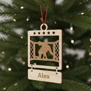 MMA Ornament, Personalized Sports Name Gift, Custom Christmas