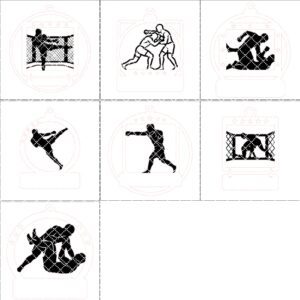 MMA Ornament, Personalized Sports Name Gift, Custom Christmas