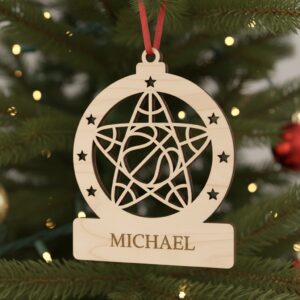 Personalized Basketball Ornament Bundle, 8 Holiday Designs, Custom