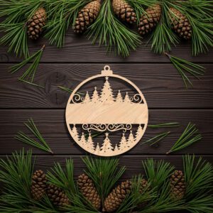 Personalized Christmas Ornament, Xmas Tree Digital Download