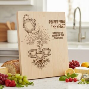 Charcharcuterie Board Designs Bundle, 20 Whimsical Engraving Patterns, Family Name Kitchen Decor