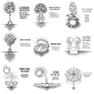 Charcharcuterie Board Designs Bundle, 20 Whimsical Engraving Patterns, Family Name Kitchen Decor