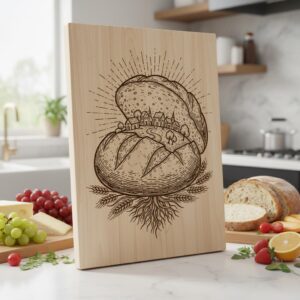 Charcharcuterie Board Designs Bundle, 20 Whimsical Engraving Patterns, Family Name Kitchen Decor