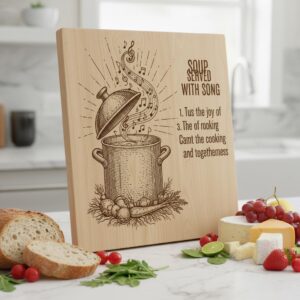 Charcharcuterie Board Designs Bundle, 20 Whimsical Engraving Patterns, Family Name Kitchen Decor