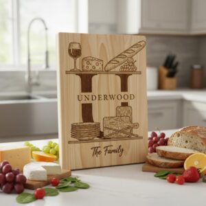 Charcuterie Board Engraving Bundle, 52 Monogram Alphabet Designs, Family Name Files