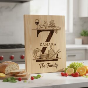 Charcuterie Board Engraving Bundle, 52 Monogram Alphabet Designs, Family Name Files
