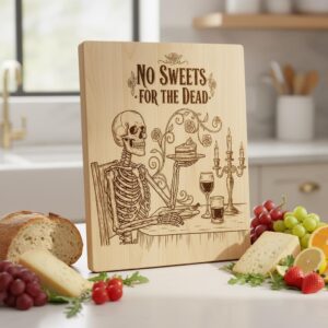 Funny Charcuterie Board Designs, Whimsical Vegetable Engraving, Humorous Kitchen Decor