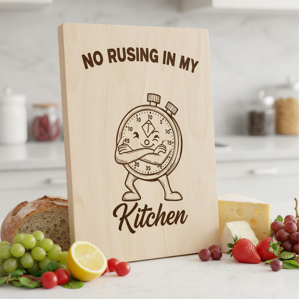 Fichier de gravure laser de cuisine vintage amusant, Ensemble de motifs pour planche à charcuterie – Image 4