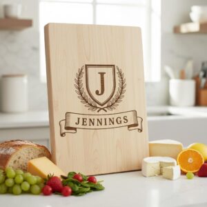 Monogram Alphabet Crest Bundle, Laurel Wreath Designs for Charcuterie Boards, Family Name