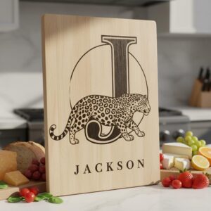 Monogram Bundle for Charcuterie Boards, Vintage Animal Letters, Engraving Gift