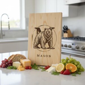 Monogram Bundle for Charcuterie Boards, Vintage Animal Letters, Engraving Gift