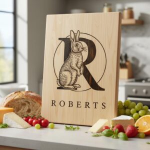 Monogram Bundle for Charcuterie Boards, Vintage Animal Letters, Engraving Gift