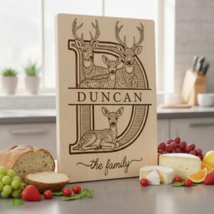 Monogram Family Sign Bundle, 53 Engraving Designs for Charcuterie Boards, Floral Animal Art