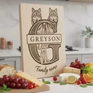 Monogram Family Sign Bundle, 53 Engraving Designs for Charcuterie Boards, Floral Animal Art