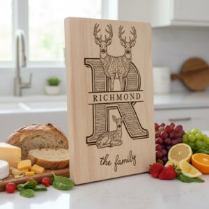 Monogram Family Sign Bundle, 53 Engraving Designs for Charcuterie Boards, Floral Animal Art