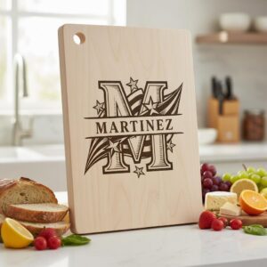 Patriotic Alphabet Laser Engraving Files, American Flag Charcuterie Board Designs