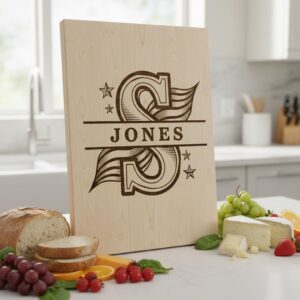 Patriotic Alphabet Laser Engraving Files, American Flag Charcuterie Board Designs