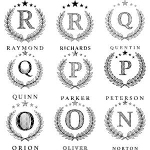 Personalized Monogram Bundle for Laser Engraving, Charcuterie Boards, Wedding Decor