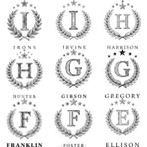 Personalized Monogram Bundle for Laser Engraving, Charcuterie Boards, Wedding Decor