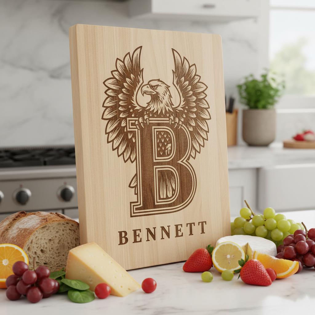 Monogramma Leone Regale Lettere Vintage per Incisione Laser Insegne con Nome Famiglia Regali - immagine 2