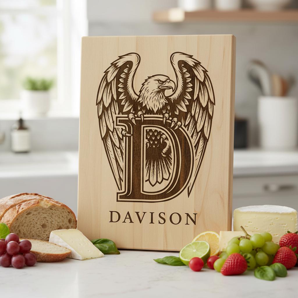 Monogramma Leone Regale Lettere Vintage per Incisione Laser Insegne con Nome Famiglia Regali - immagine 3