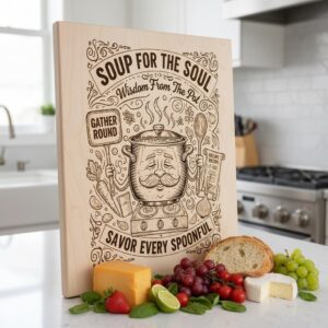 Whimsical Vegetable Designs Bundle, Charcuterie Board Laser Engraving Art Pack 20