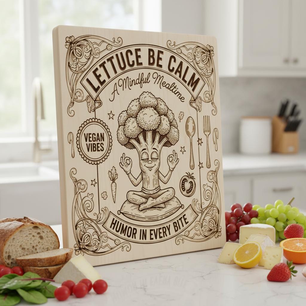 Whimsical Vegetable Designs Bundle, Charcuterie Board Laser Engraving Art Pack 20