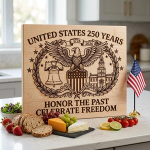 250th Anniversary Patriotic Engraving Designs, Americana, USA Board Laser File
