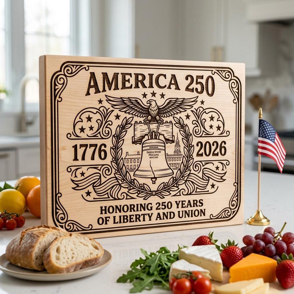250th Anniversary Patriotic Engraving Designs, USA Board Art Set of 20