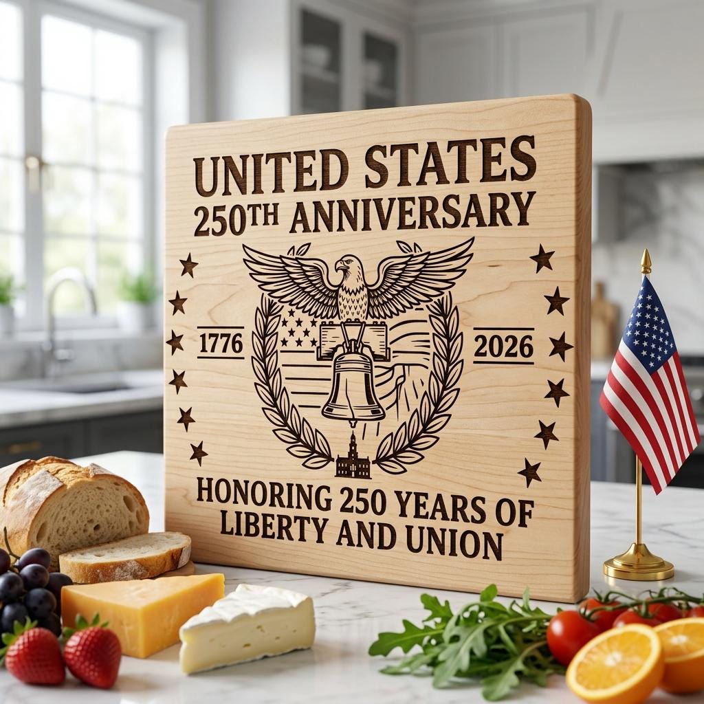 250th Anniversary Patriotic Engraving Designs, USA Board Art Set of 20